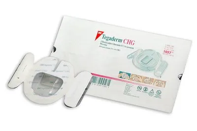 3M 1657 Tegaderm Chg Chlorhexidine Gluconate Iv Securement Dressing 8.5cm x 11.5cm