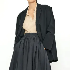 7115 By Szeki Unisex Layered Blazer Black