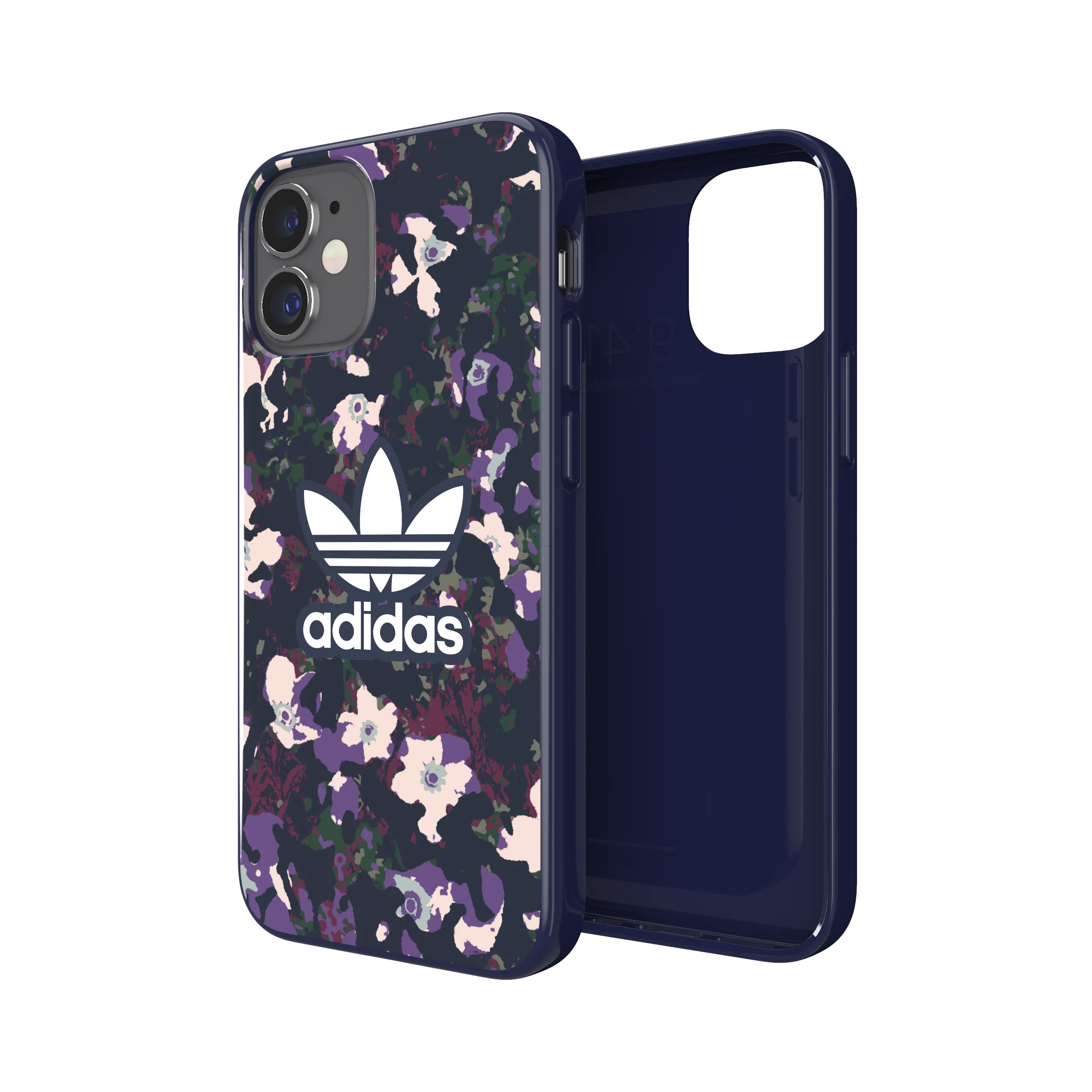 ADIDAS iPhone 12 Mini - Snap Graphic Case - Navy/Active Purple