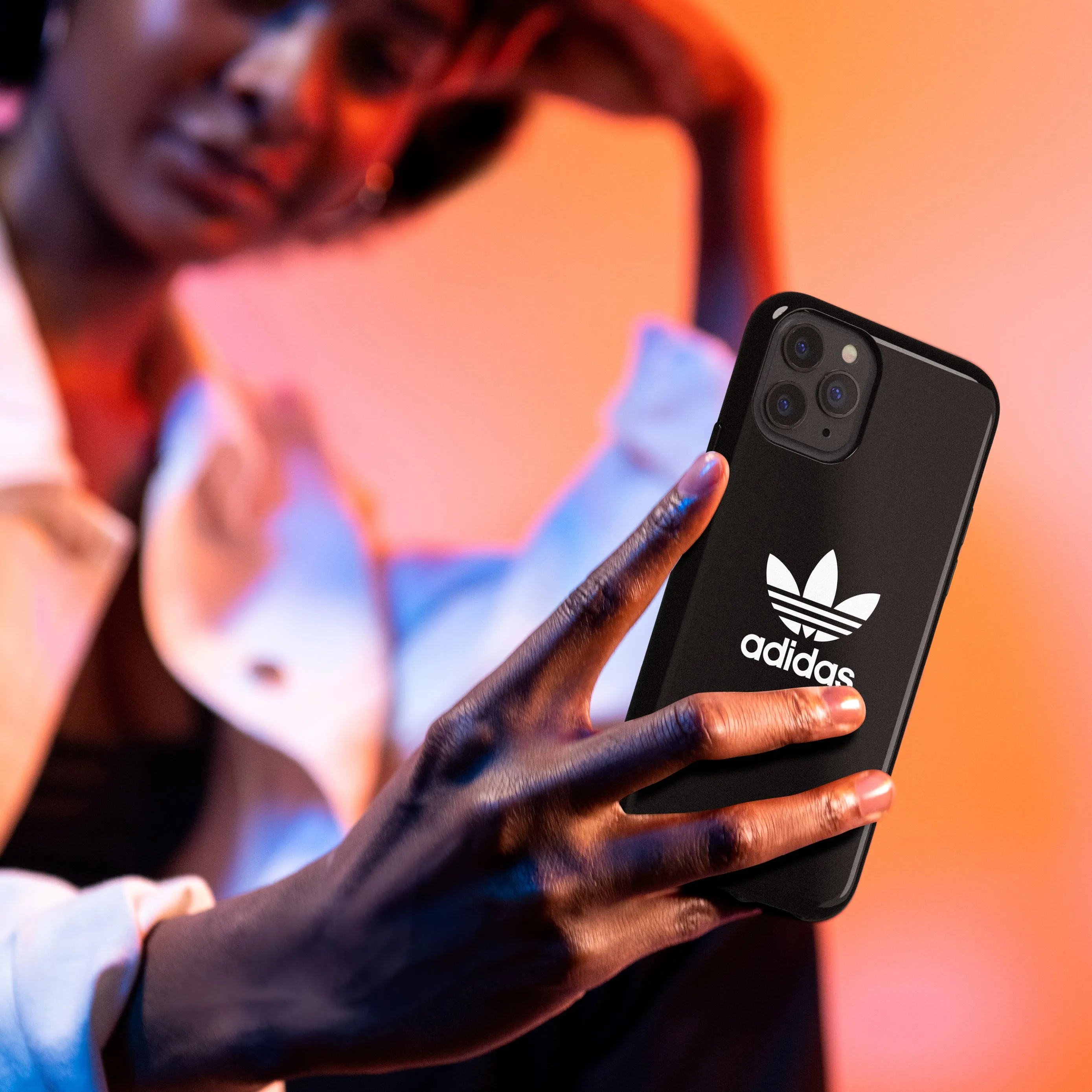 ADIDAS iPhone 12 Mini - Snap Trefoil Case - Black