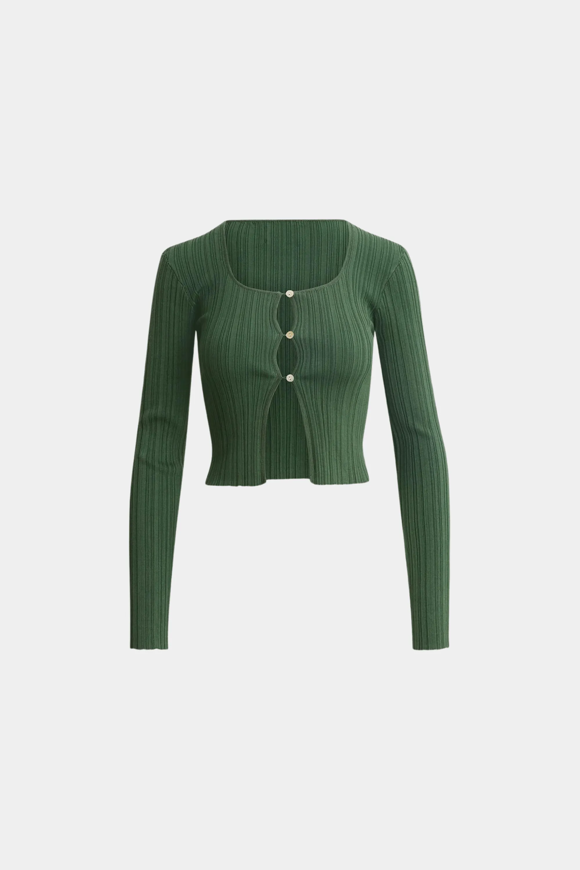 Ana Knit Cardigan Dk. Green