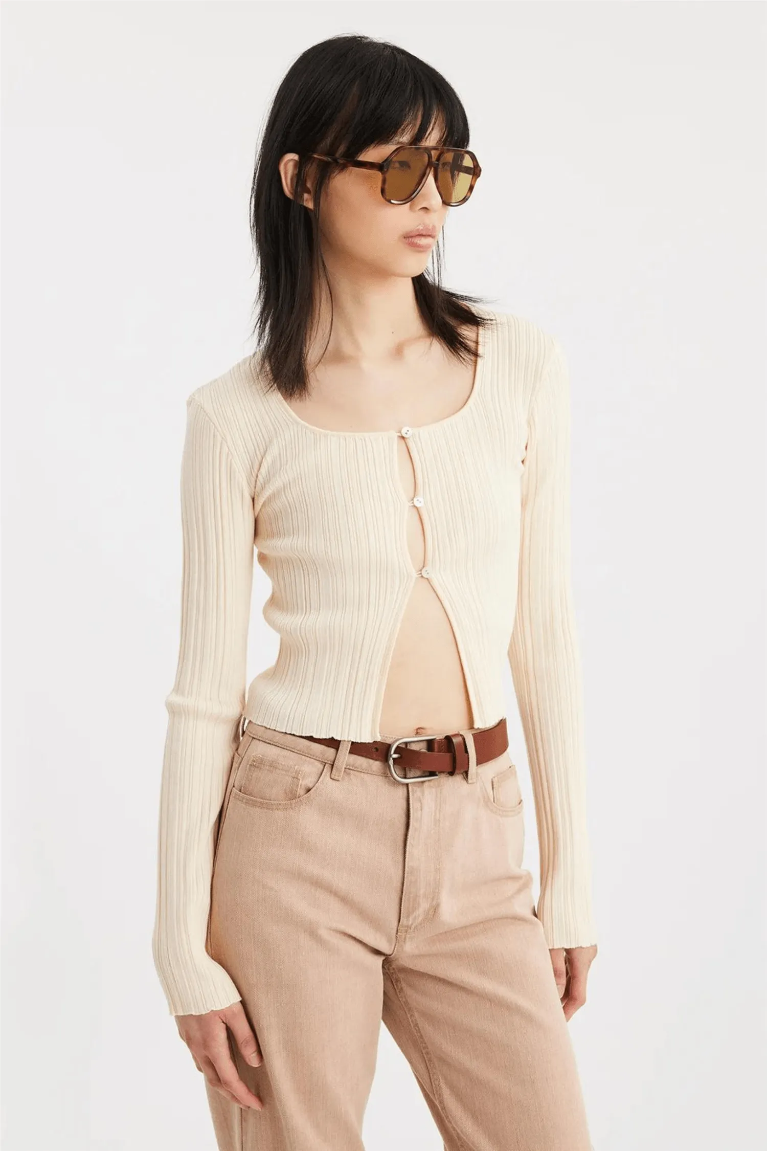 Ana Knit Cardigan Lt. Yellow