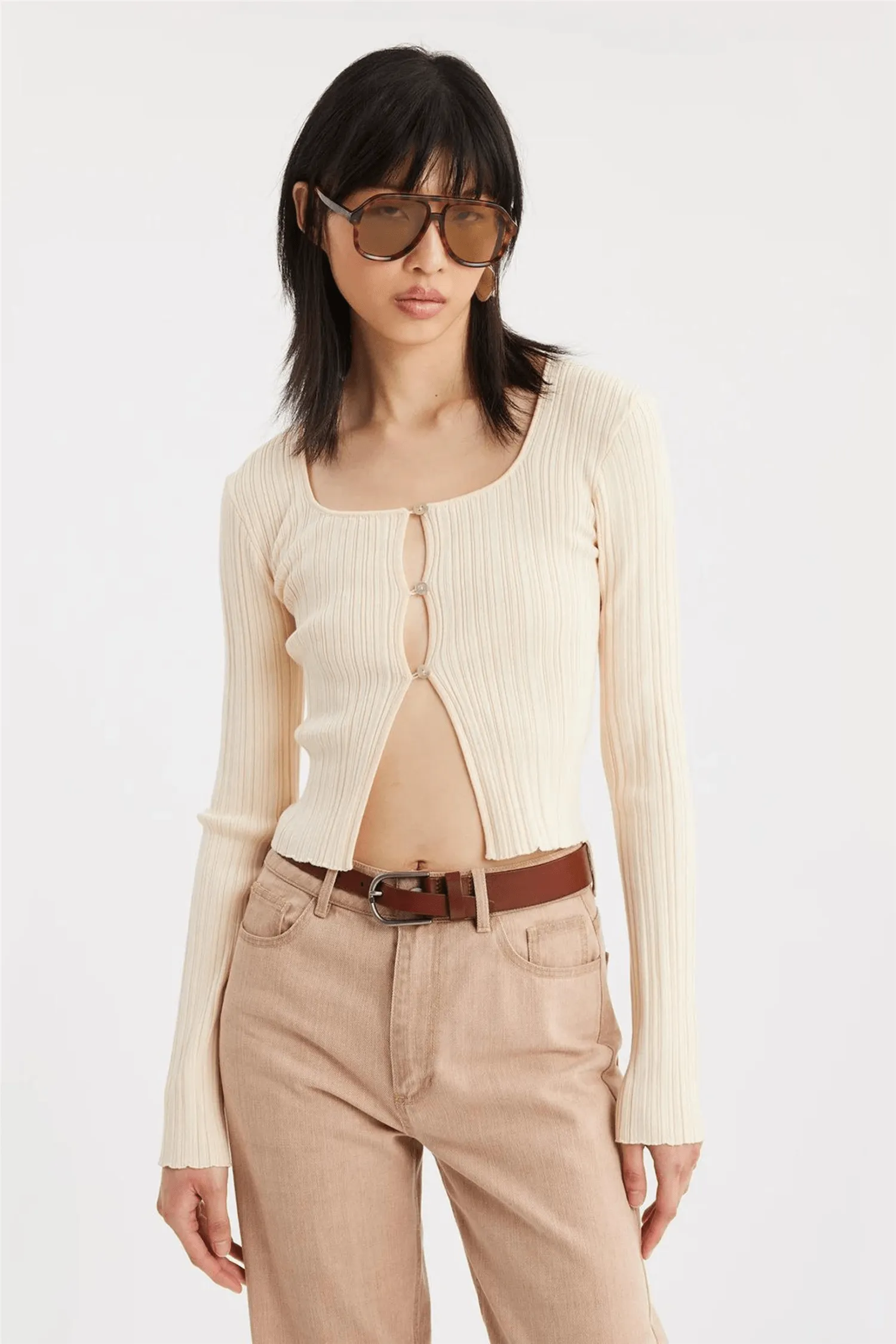 Ana Knit Cardigan Lt. Yellow