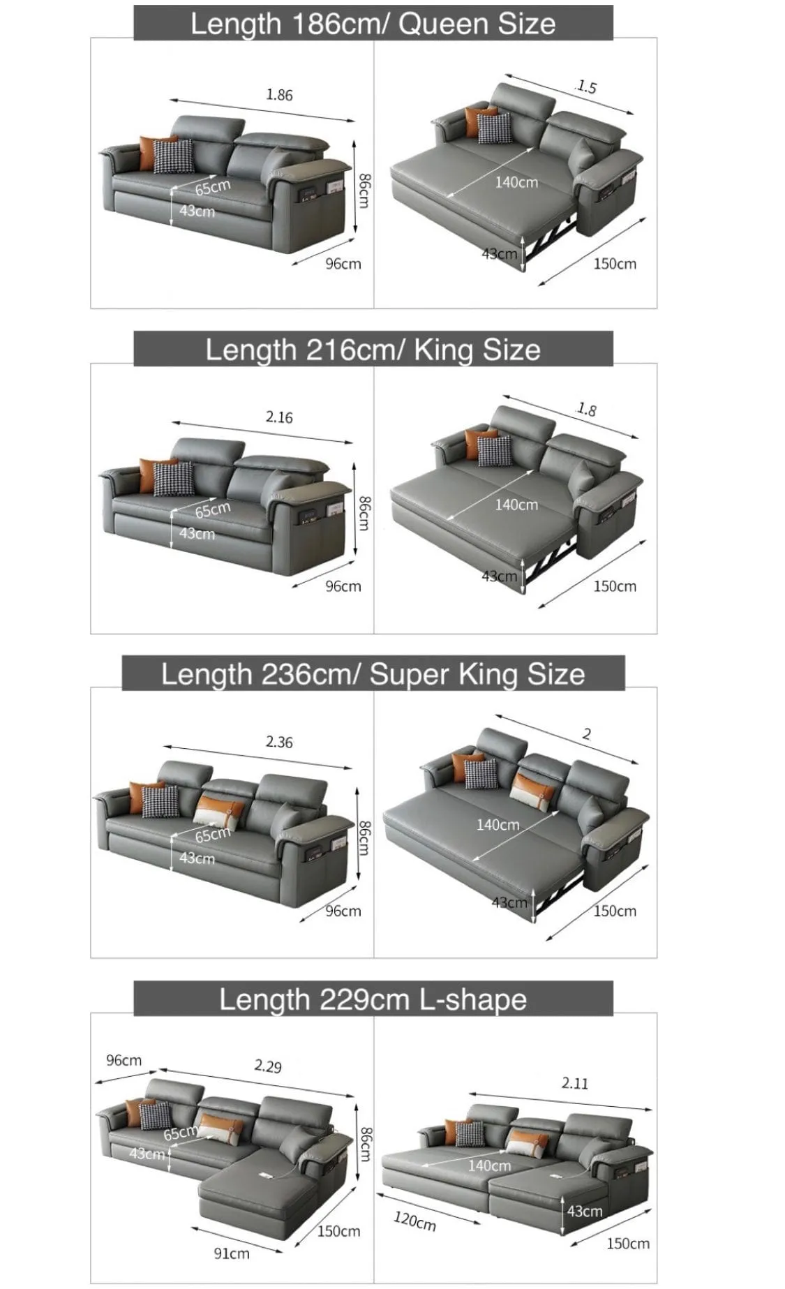 Ascott Scratch Resistant Sofa Bed