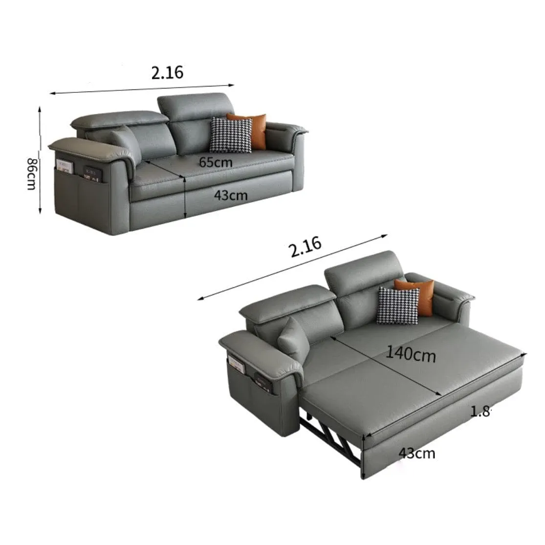 Ascott Scratch Resistant Sofa Bed