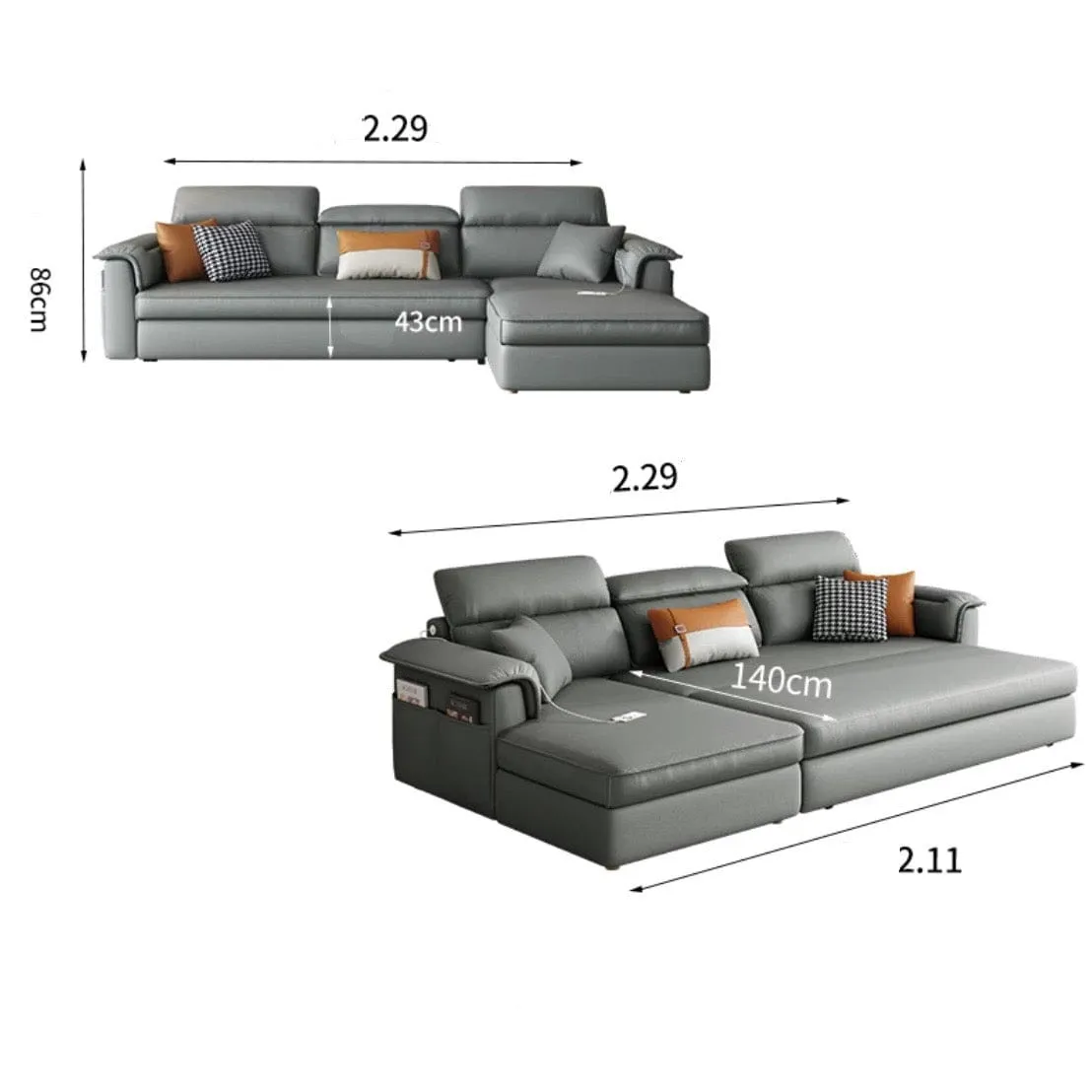 Ascott Scratch Resistant Sofa Bed