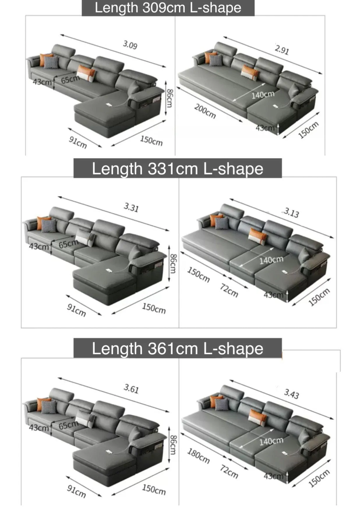 Ascott Scratch Resistant Sofa Bed