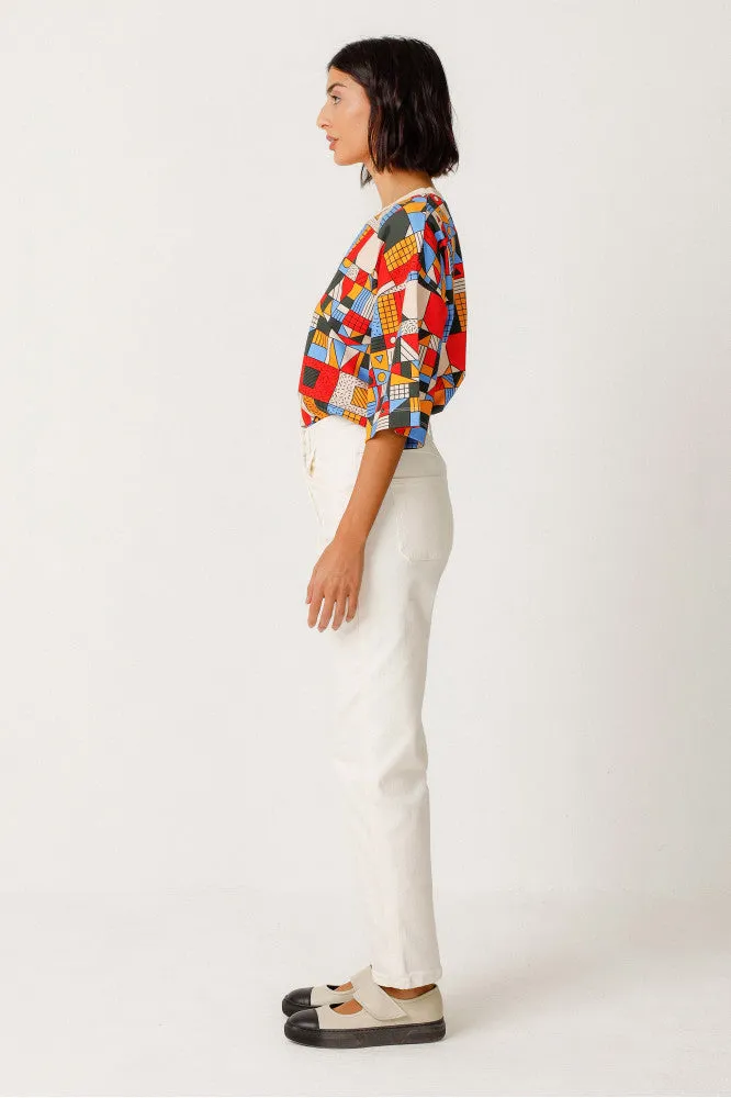 Atela Trouser in Cream
