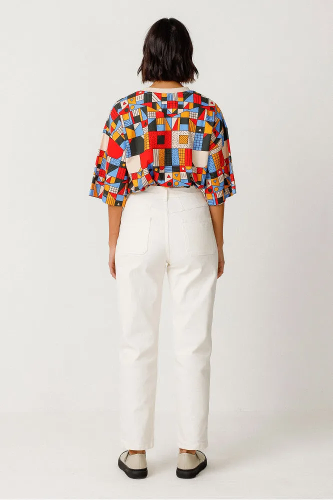 Atela Trouser in Cream