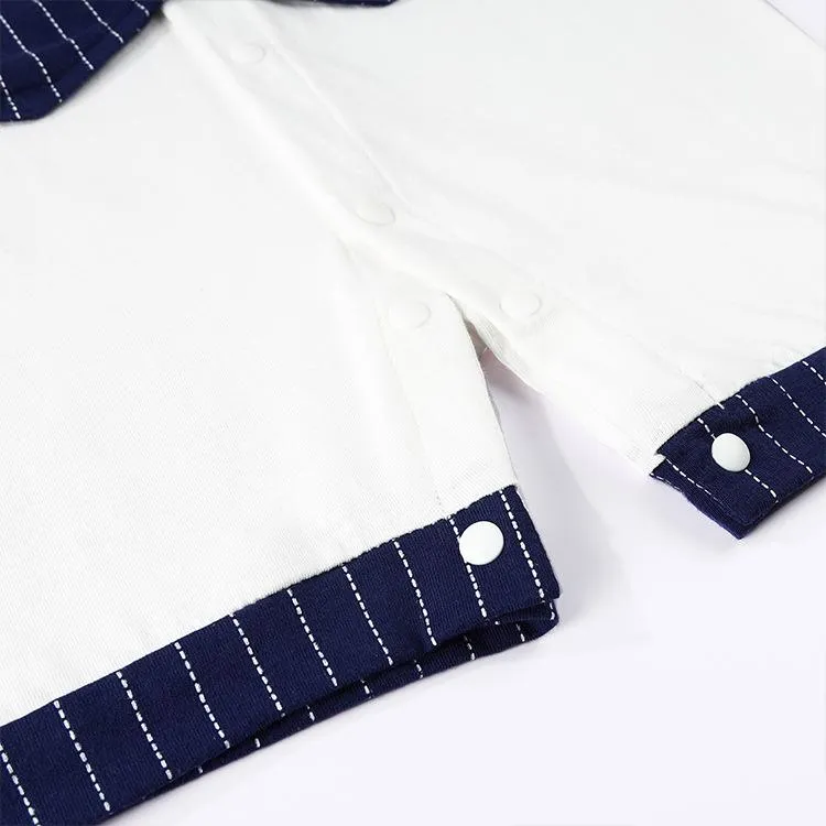 Baby Boy Gentleman Suit-Like Jumpsuit