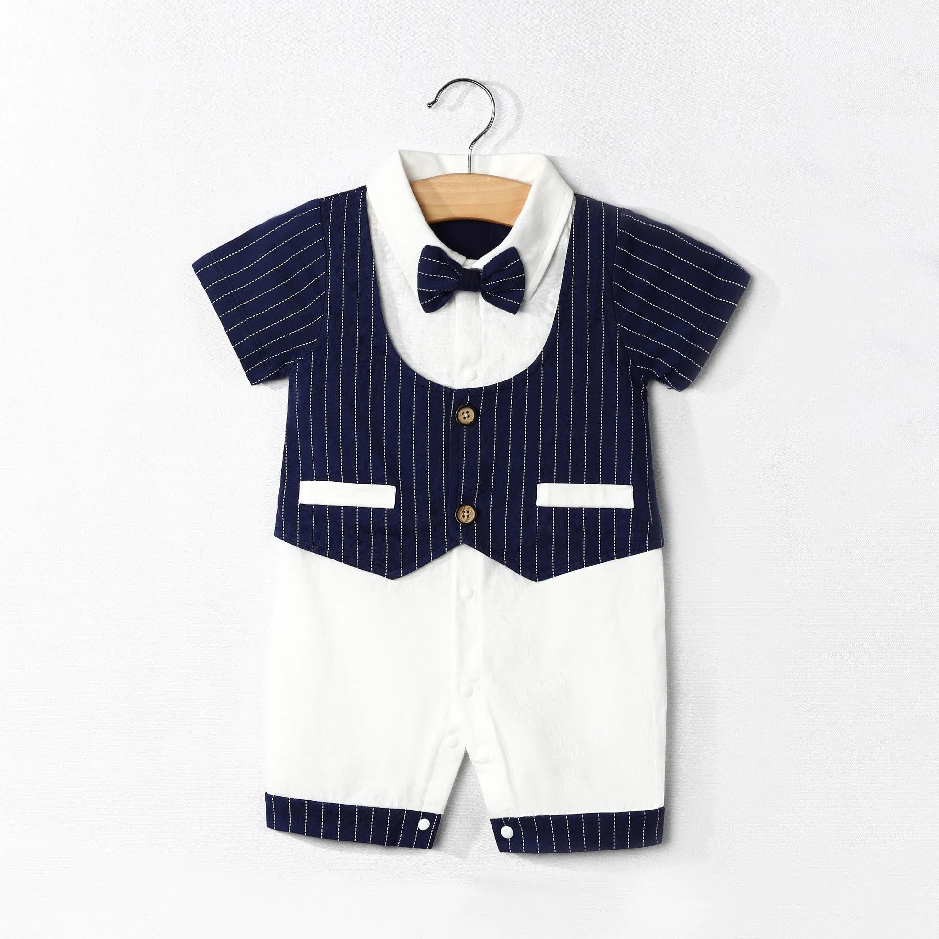 Baby Boy Gentleman Suit-Like Jumpsuit