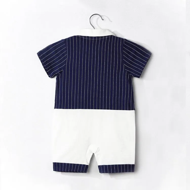 Baby Boy Gentleman Suit-Like Jumpsuit