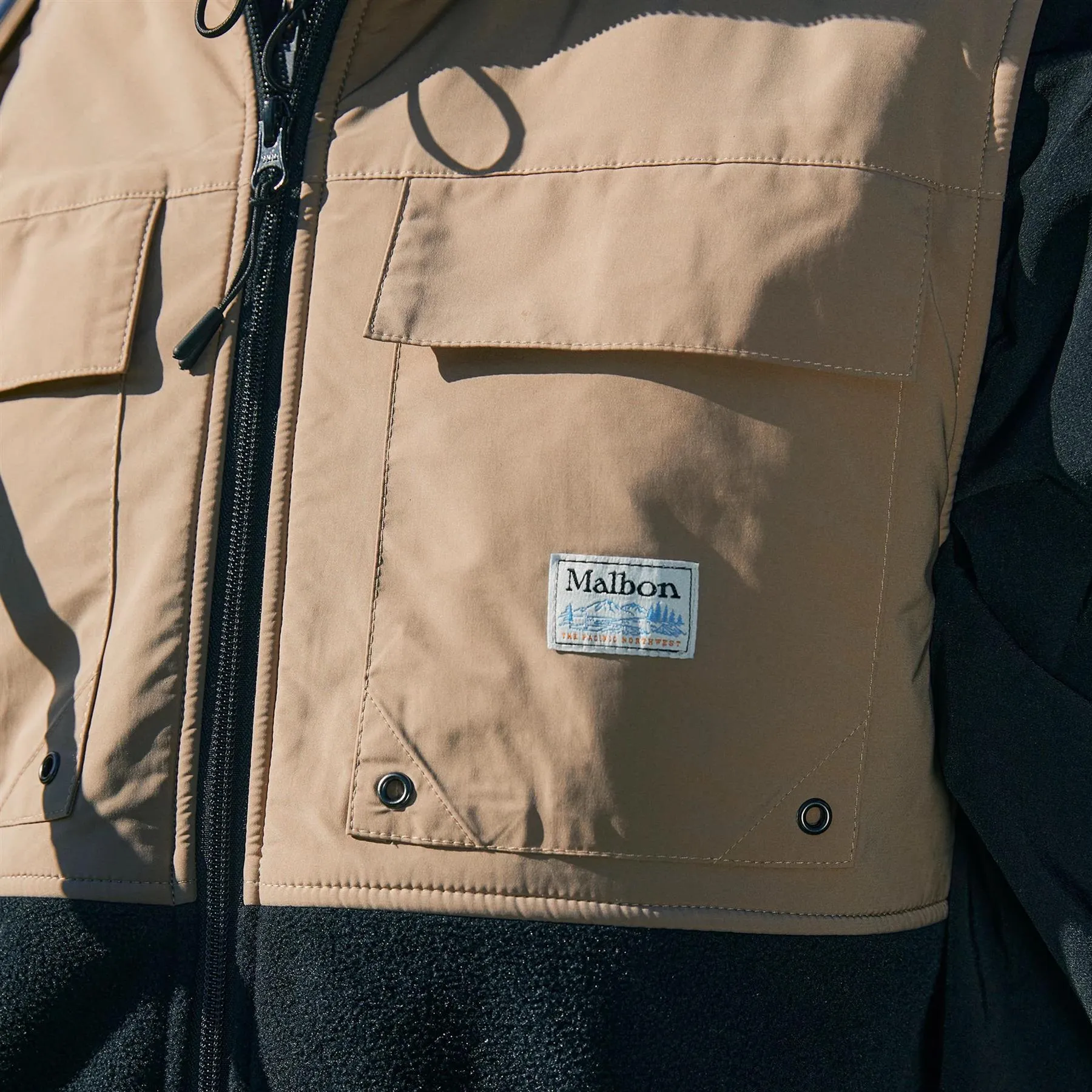 Backcountry Polar Fleece Gilet Khaki - W24