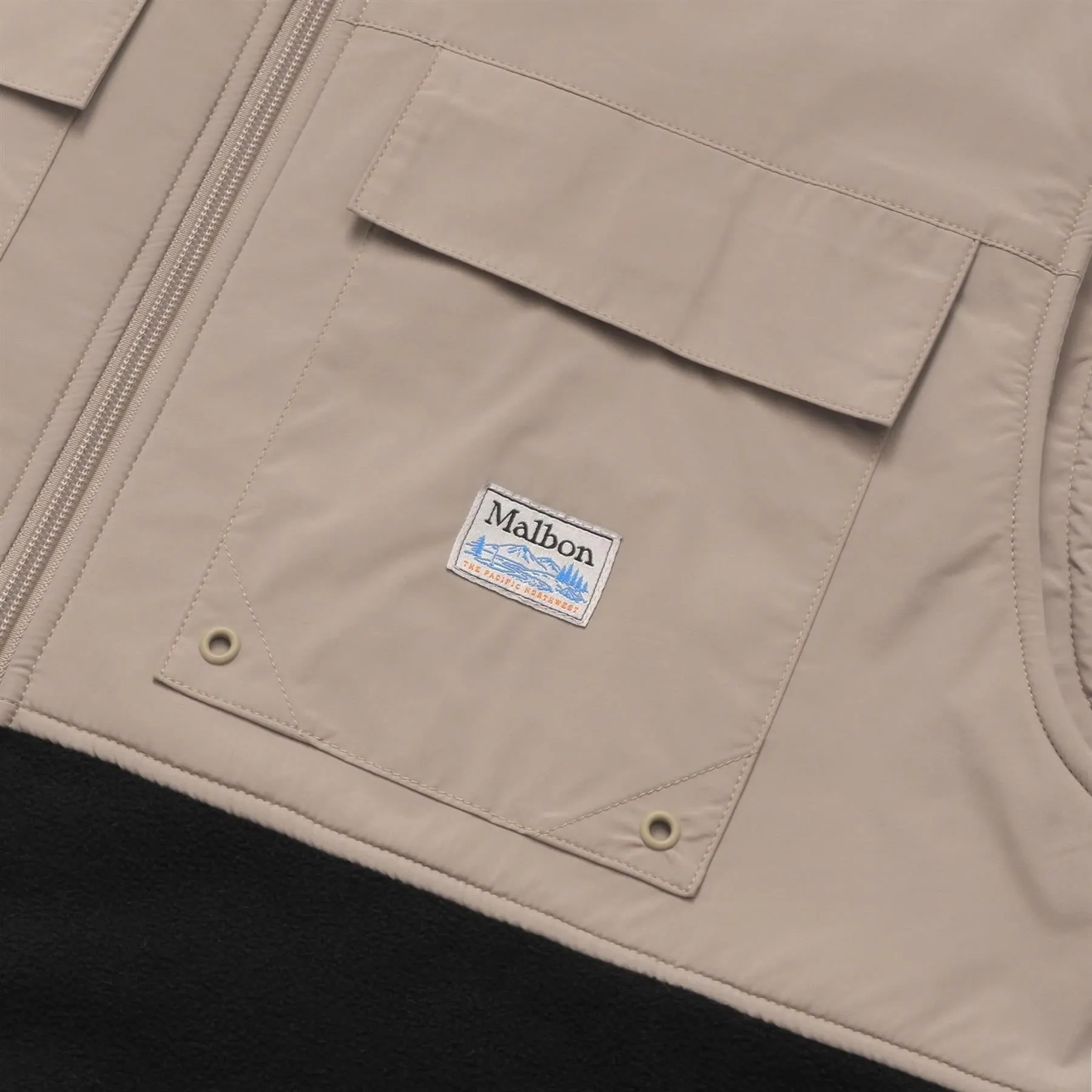 Backcountry Polar Fleece Gilet Khaki - W24