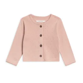 Ballet Clara Pointelle Button Down Cardigan - Kendi by Colored Organics