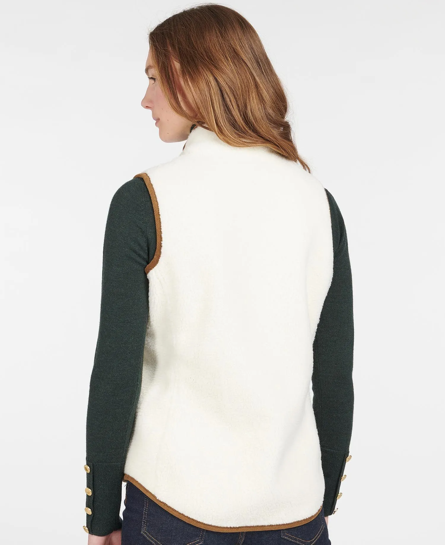 Barbour Burford Fleece Winter Pearl/Classic