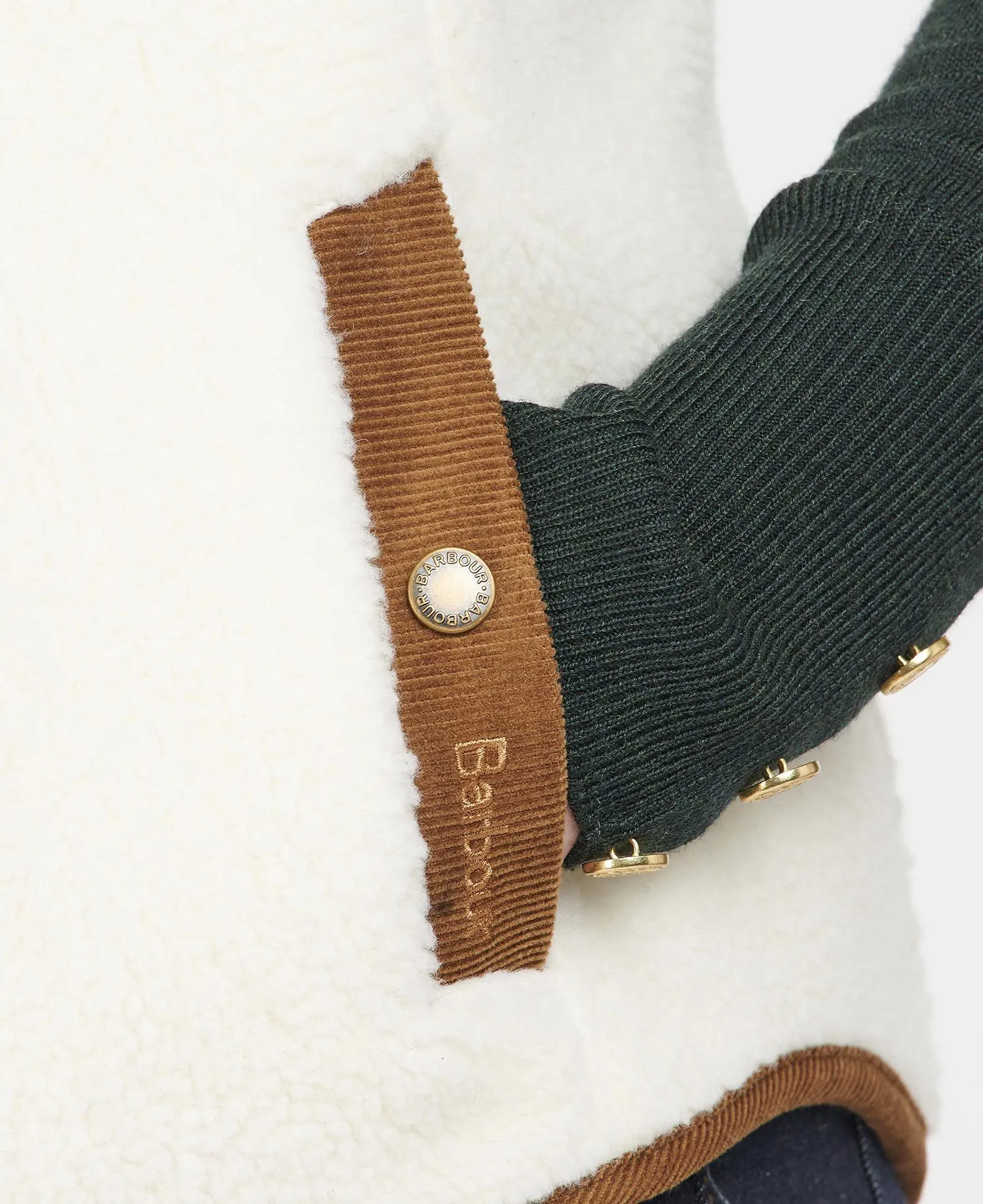 Barbour Burford Fleece Winter Pearl/Classic