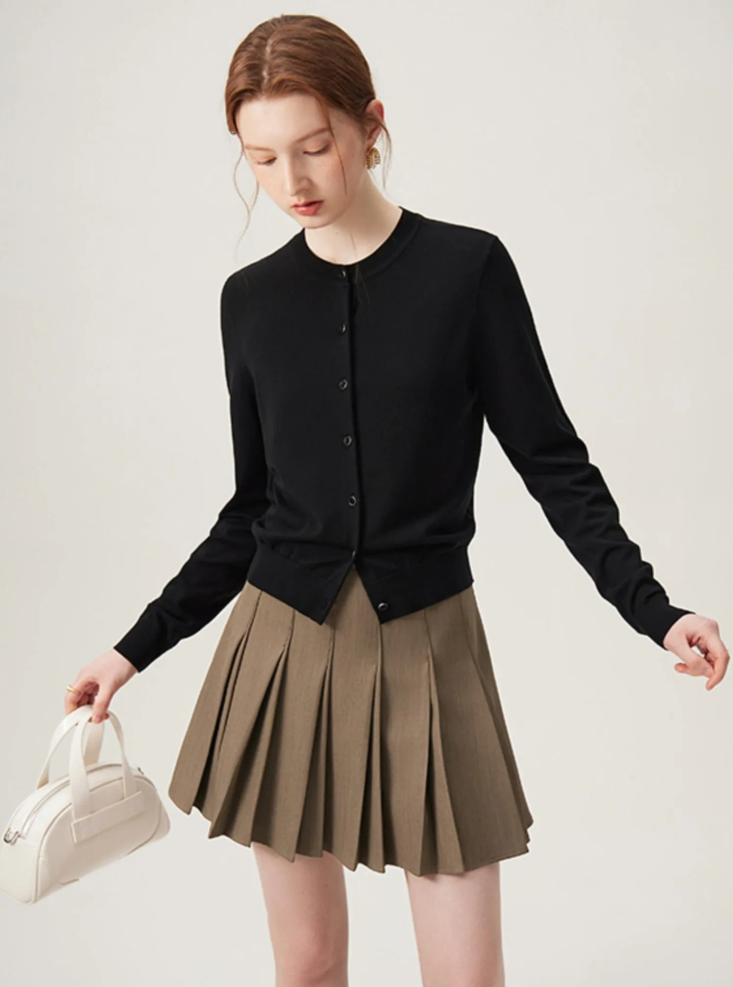 Black Tencel Cardigan
