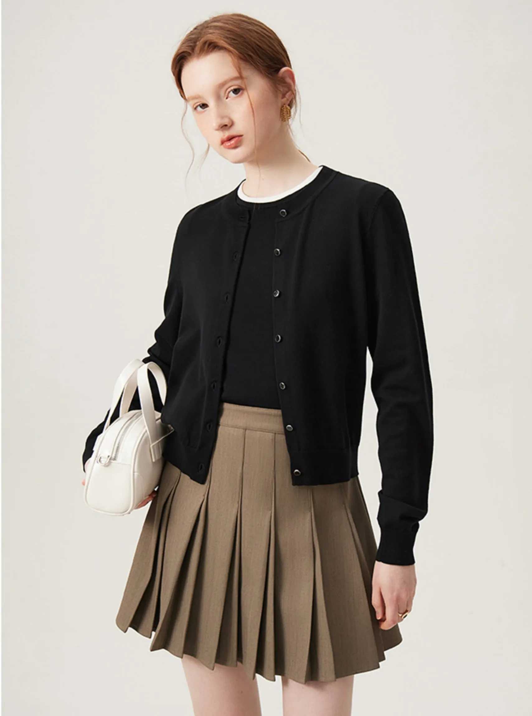 Black Tencel Cardigan