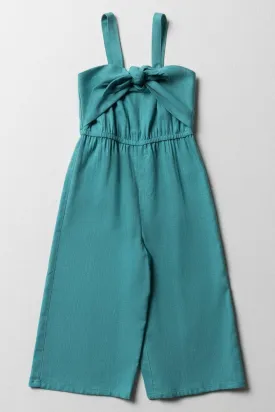 Bow Jumpsuit Teal