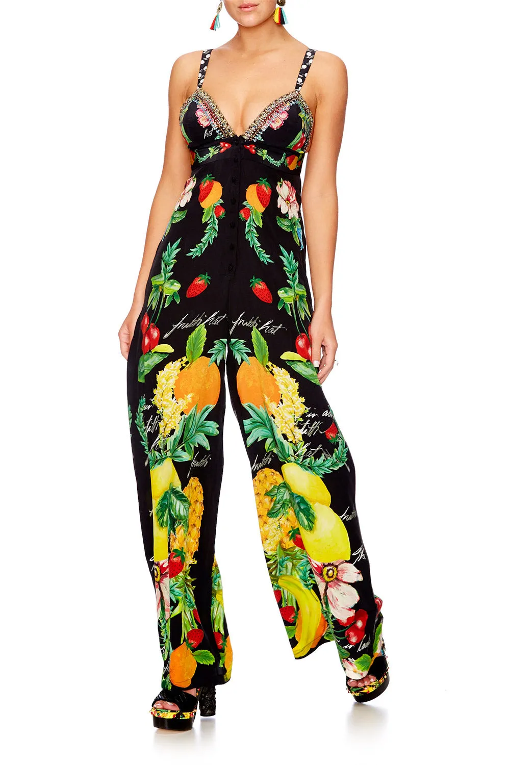 BUTTON DOWN TAILORED JUMPSUIT CALL ME CARMEN