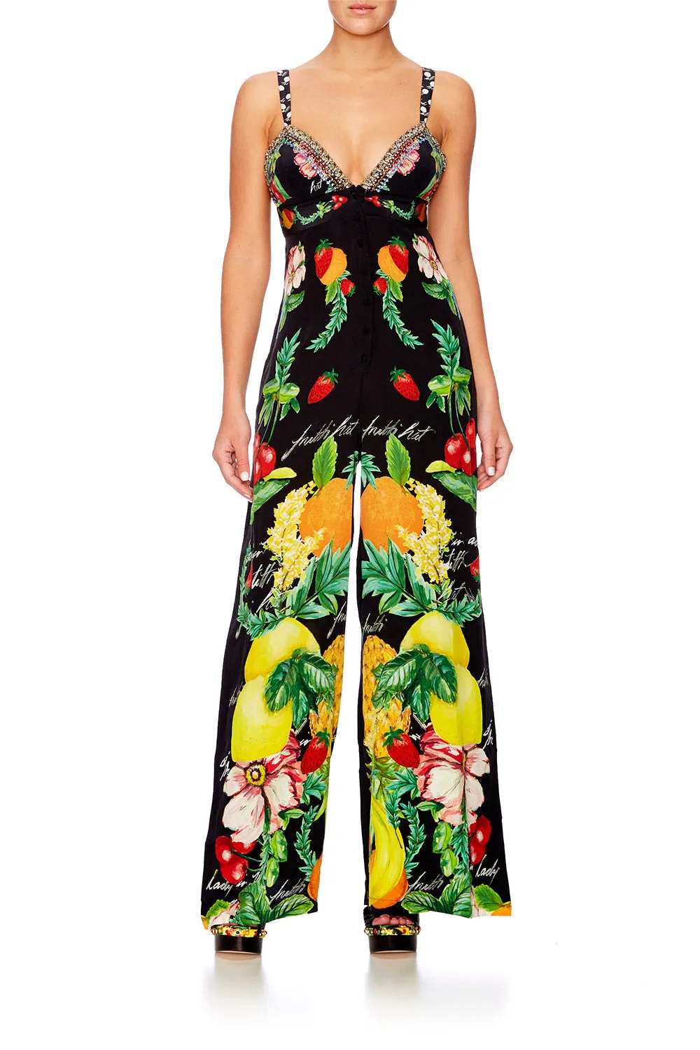 BUTTON DOWN TAILORED JUMPSUIT CALL ME CARMEN