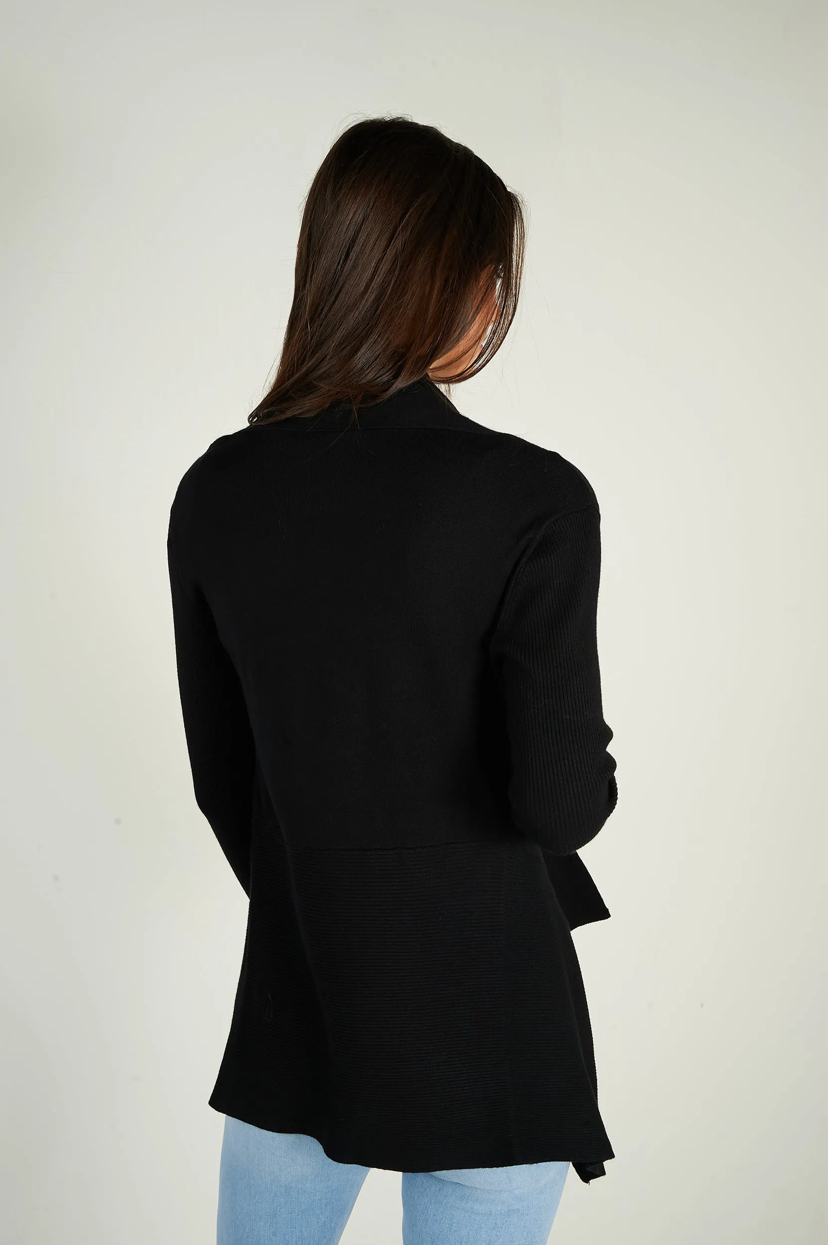 Cardigan ouvert asymétrique - PANDORA-W1 - (E-A5)