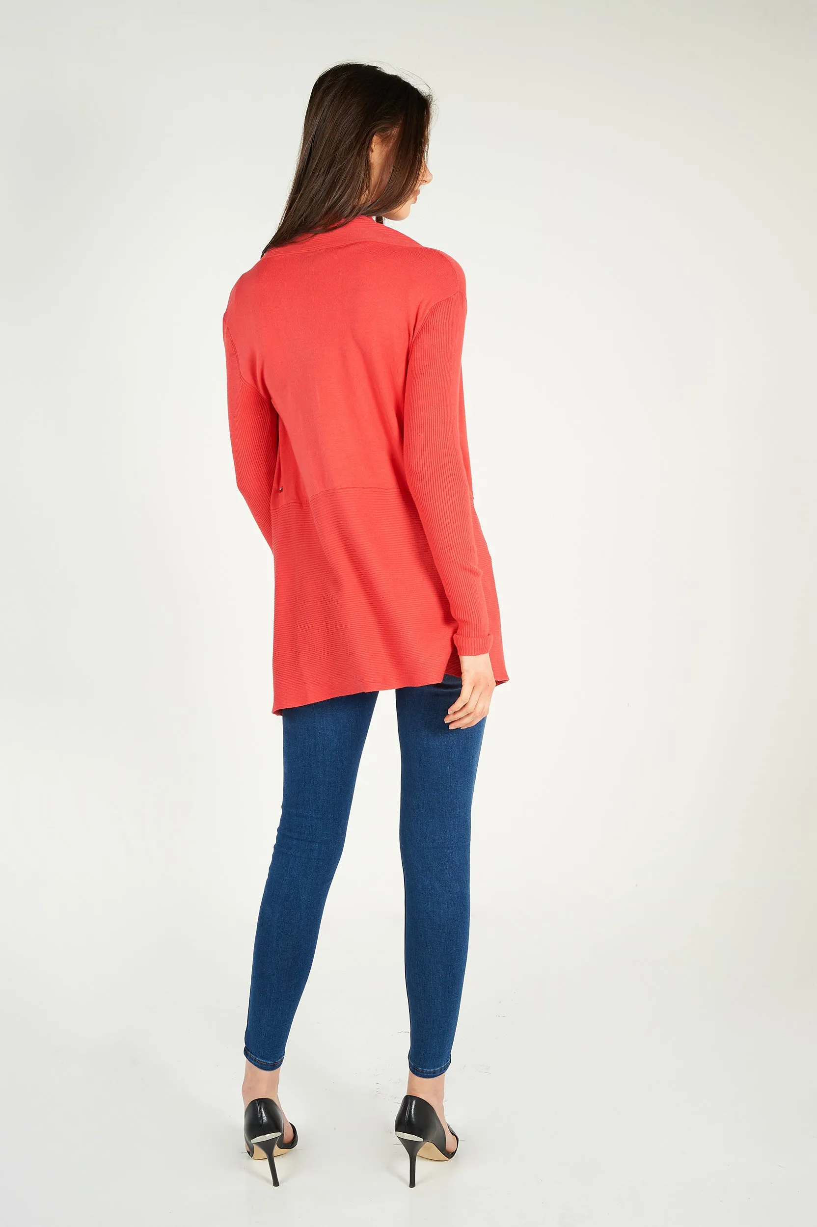 Cardigan ouvert asymétrique - PANDORA-W1 - (E-A5)