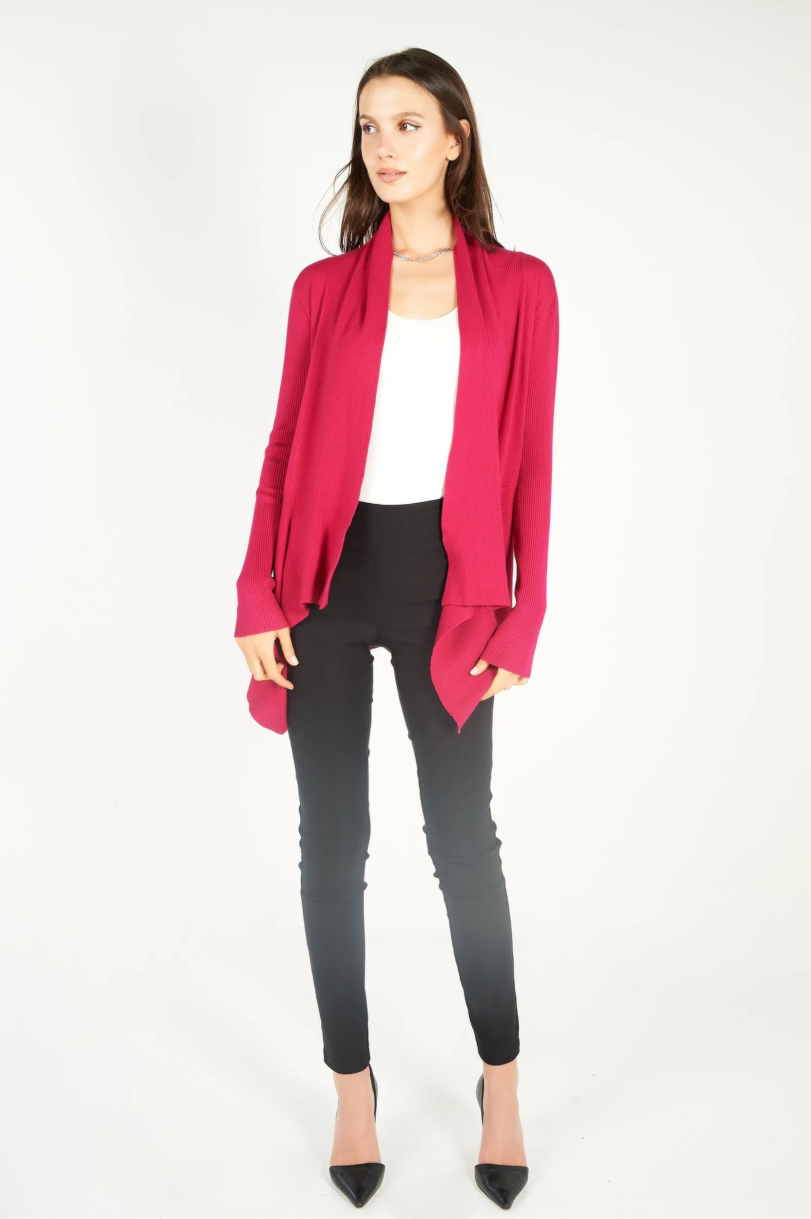 Cardigan ouvert asymétrique - PANDORA-W1 - (E-A5)