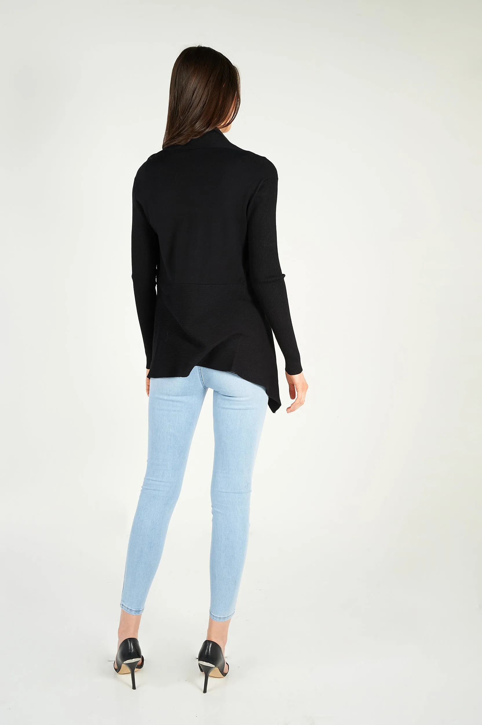 Cardigan ouvert asymétrique - PANDORA-W1 - (E-A5)