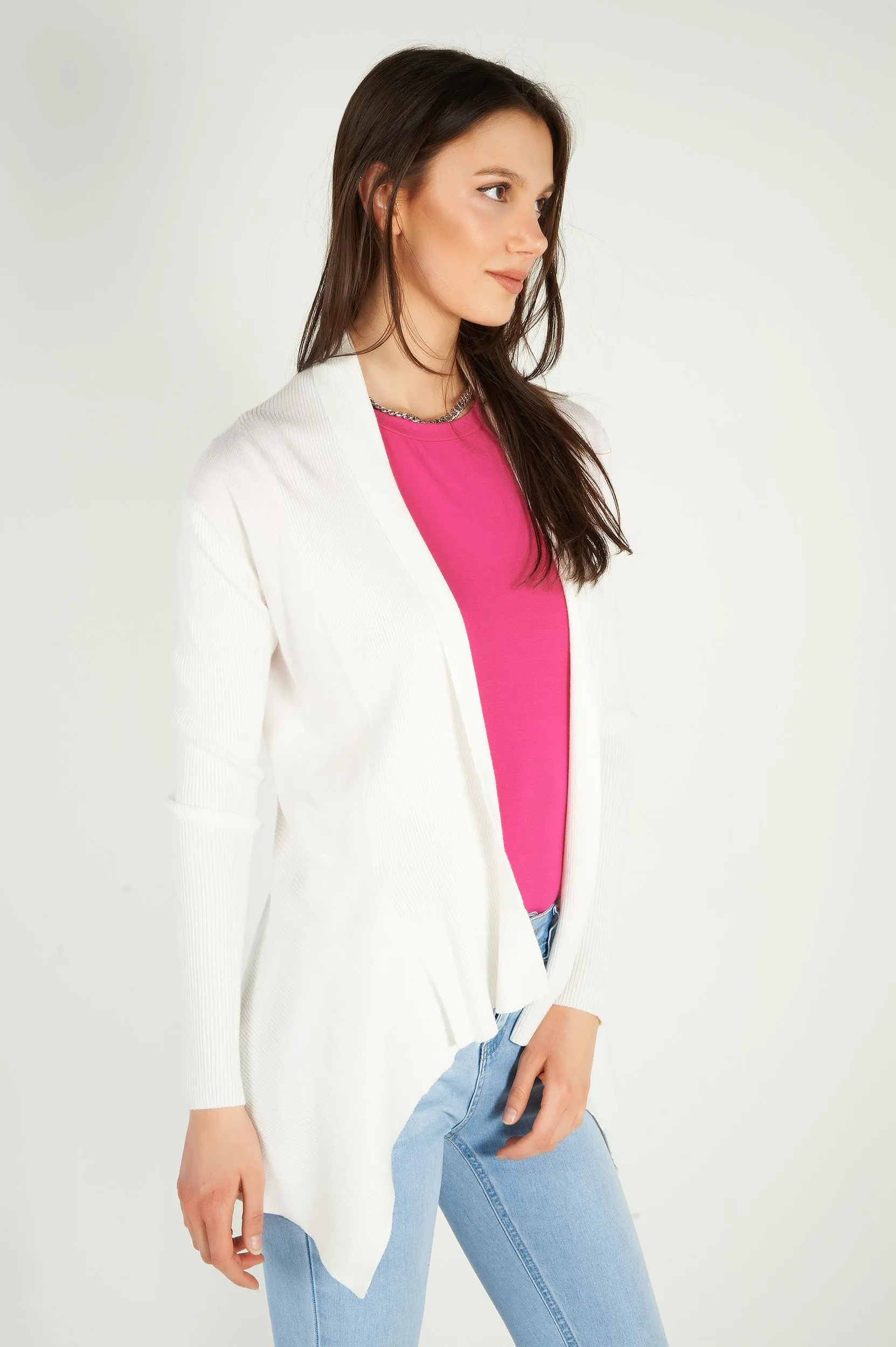 Cardigan ouvert asymétrique - PANDORA-W1 - (E-A5)