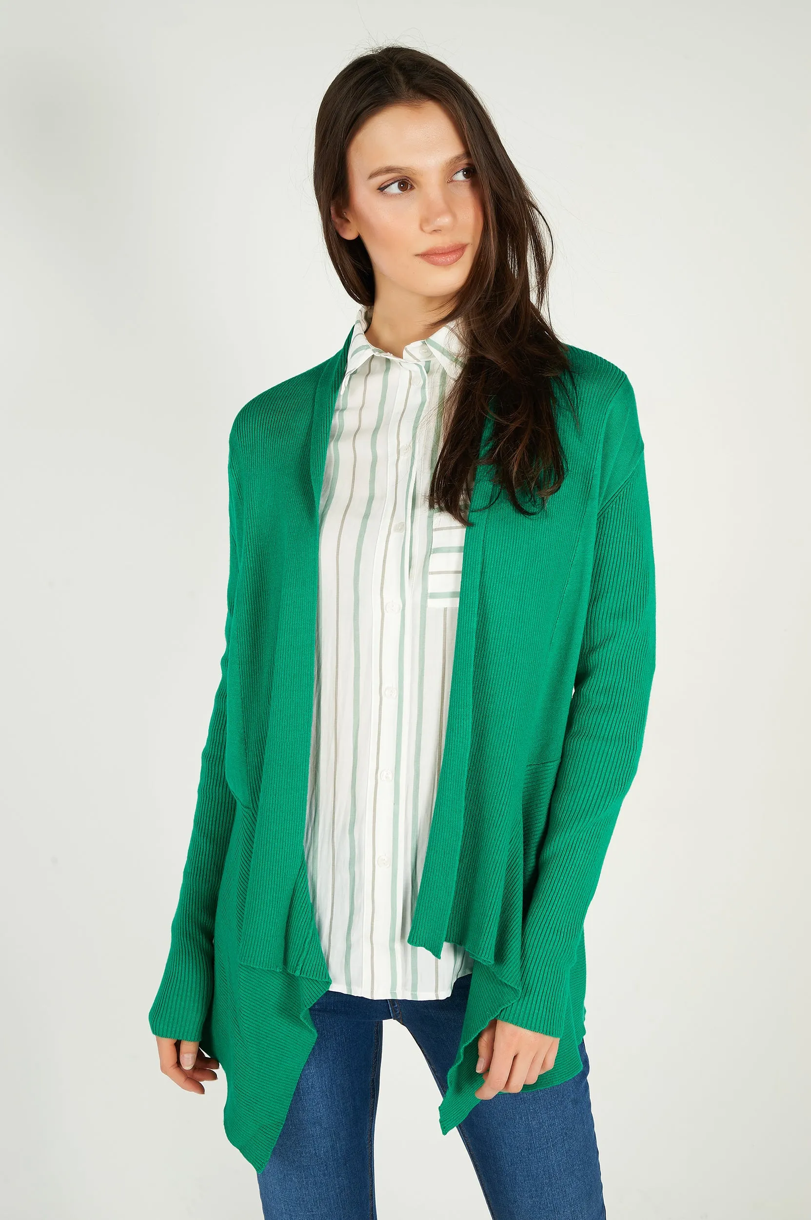 Cardigan ouvert asymétrique - PANDORA-W1 - (E-A5)