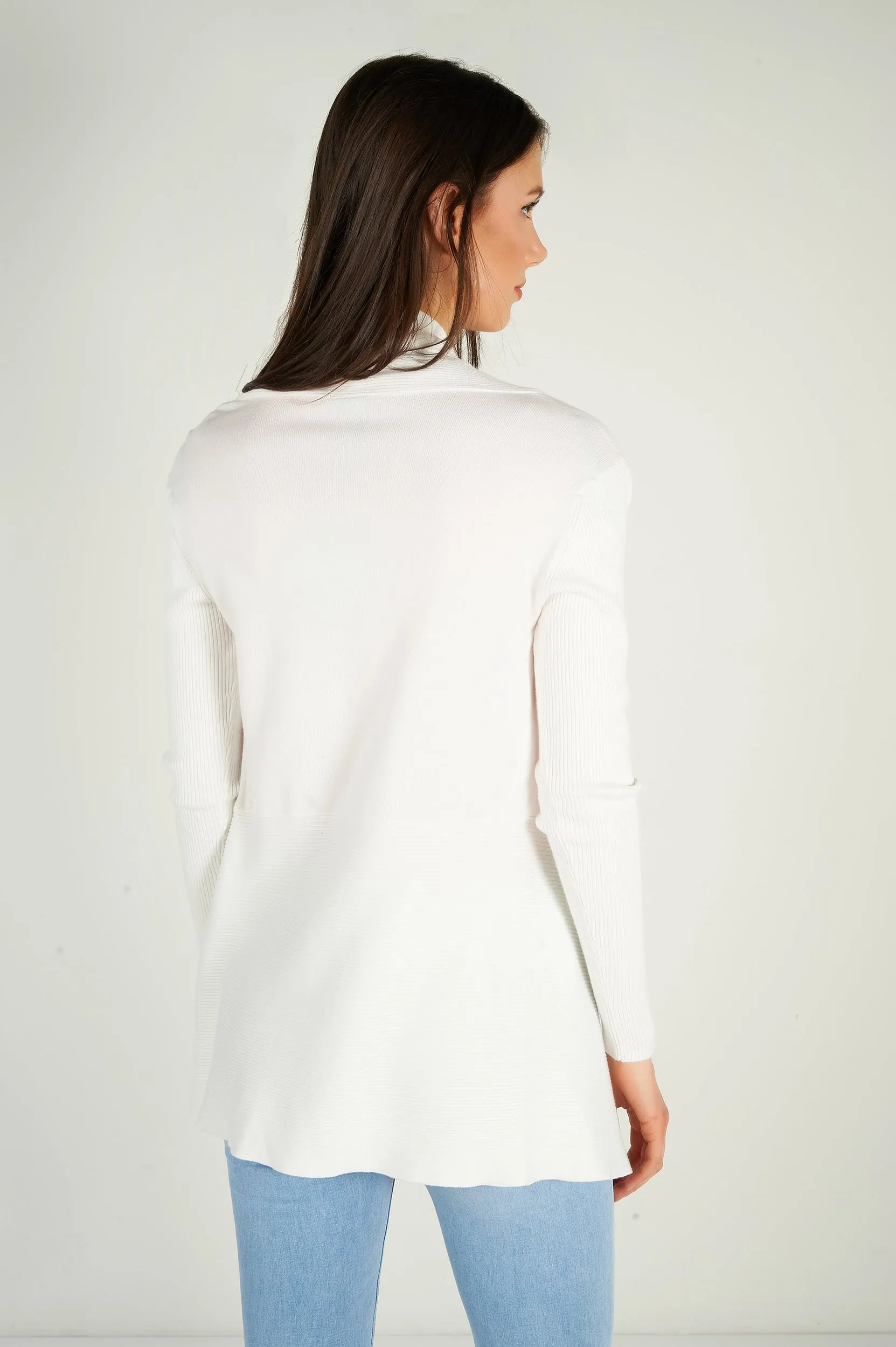 Cardigan ouvert asymétrique - PANDORA-W1 - (E-A5)