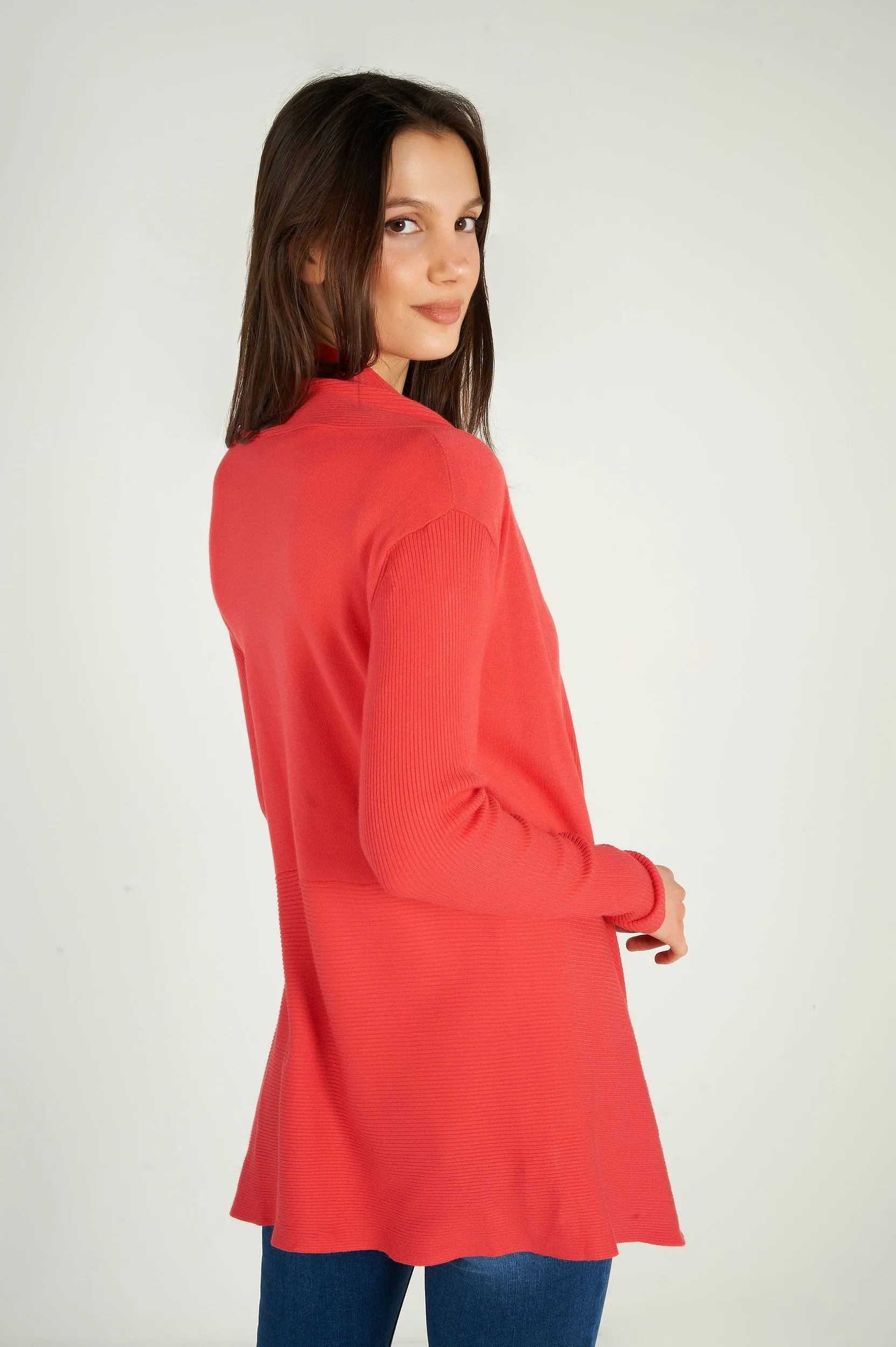 Cardigan ouvert asymétrique - PANDORA-W1 - (E-A5)