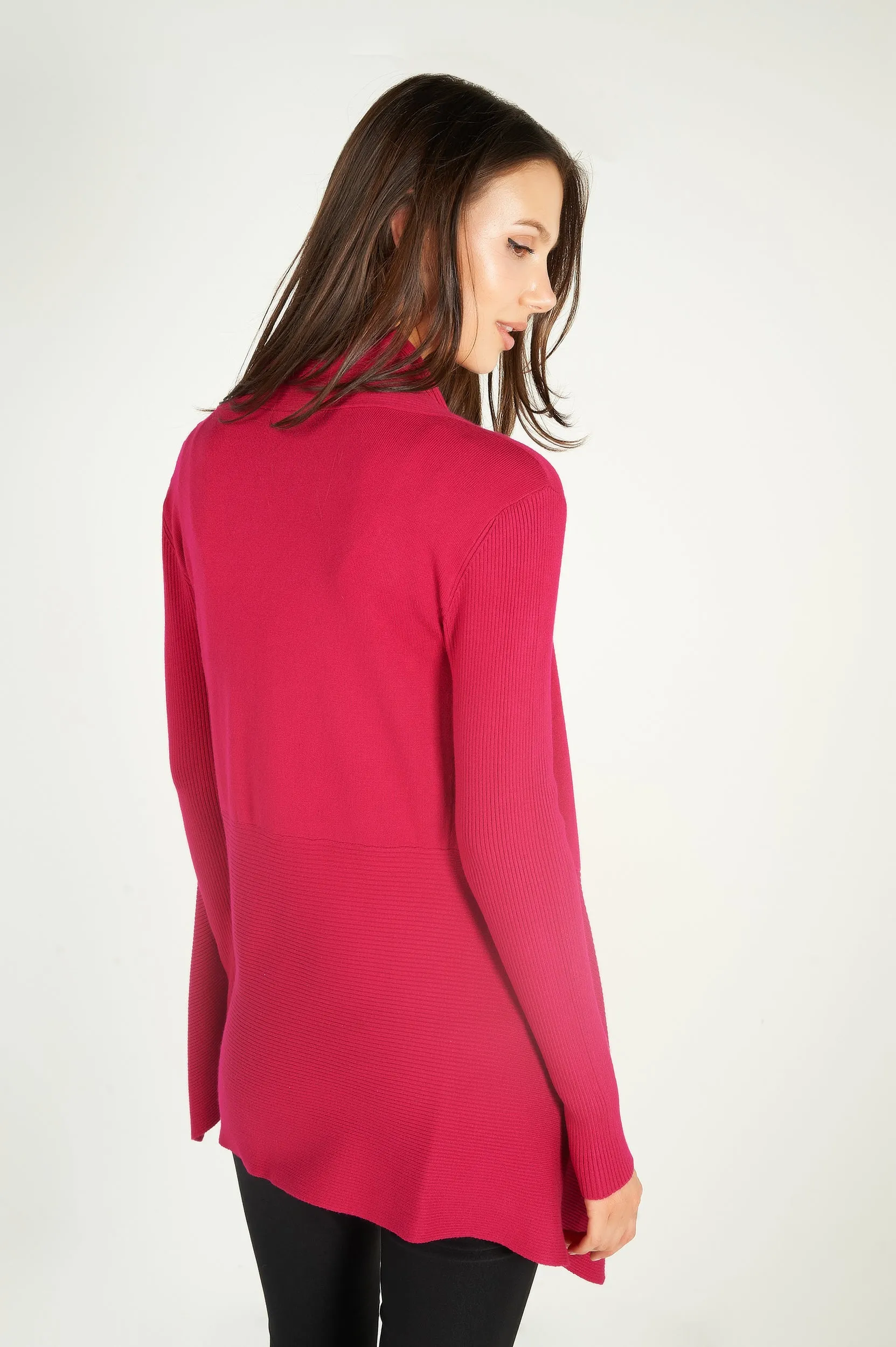 Cardigan ouvert asymétrique - PANDORA-W1 - (E-A5)