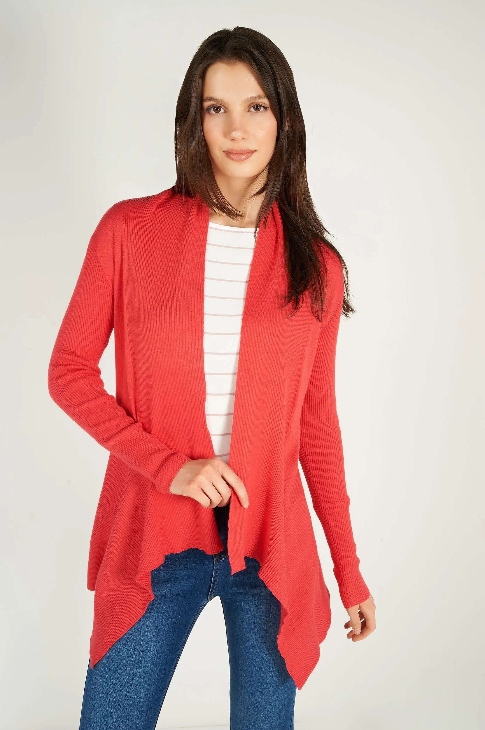 Cardigan ouvert asymétrique - PANDORA-W1 - (E-A5)
