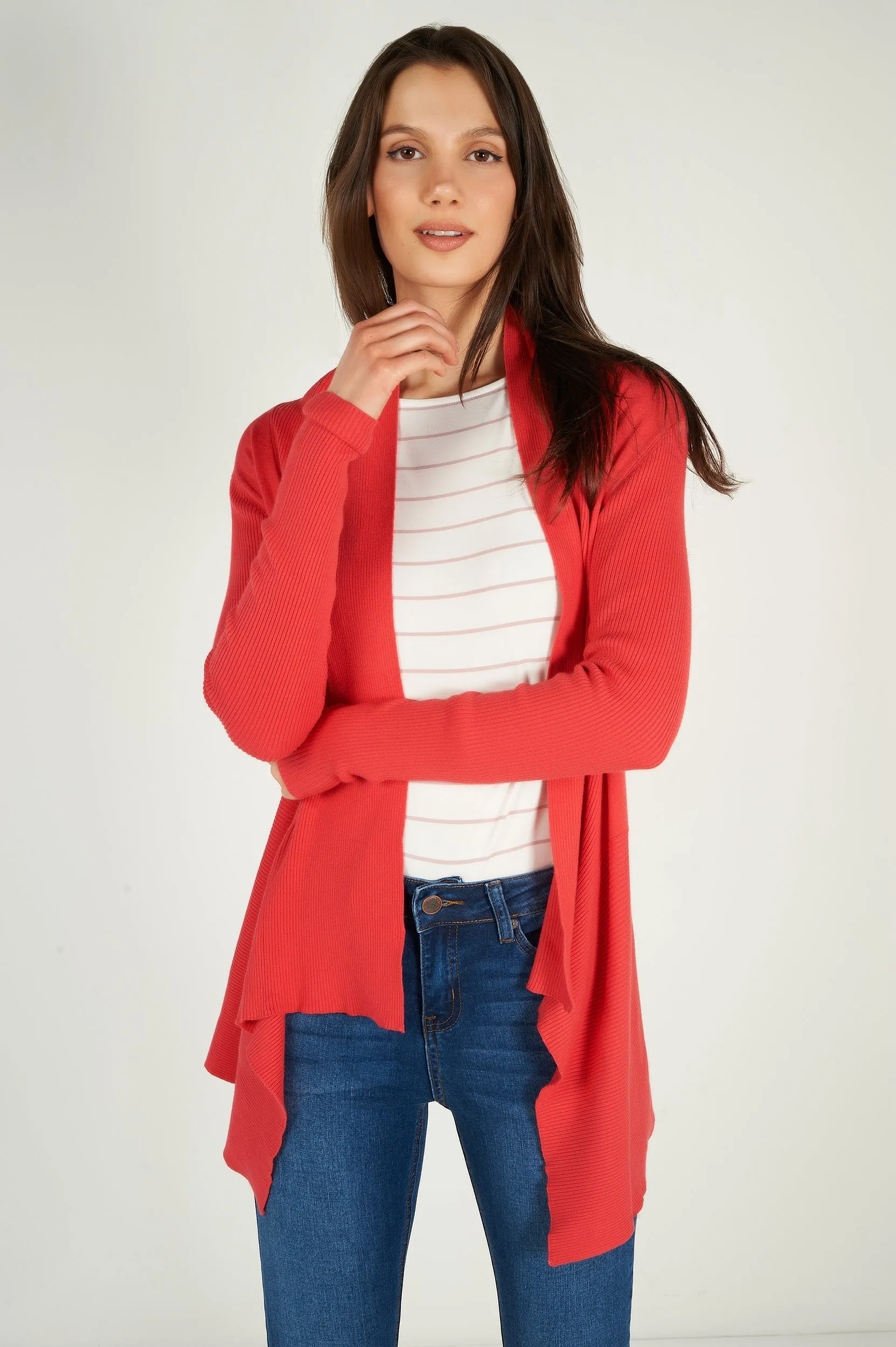 Cardigan ouvert asymétrique - PANDORA-W1 - (E-A5)