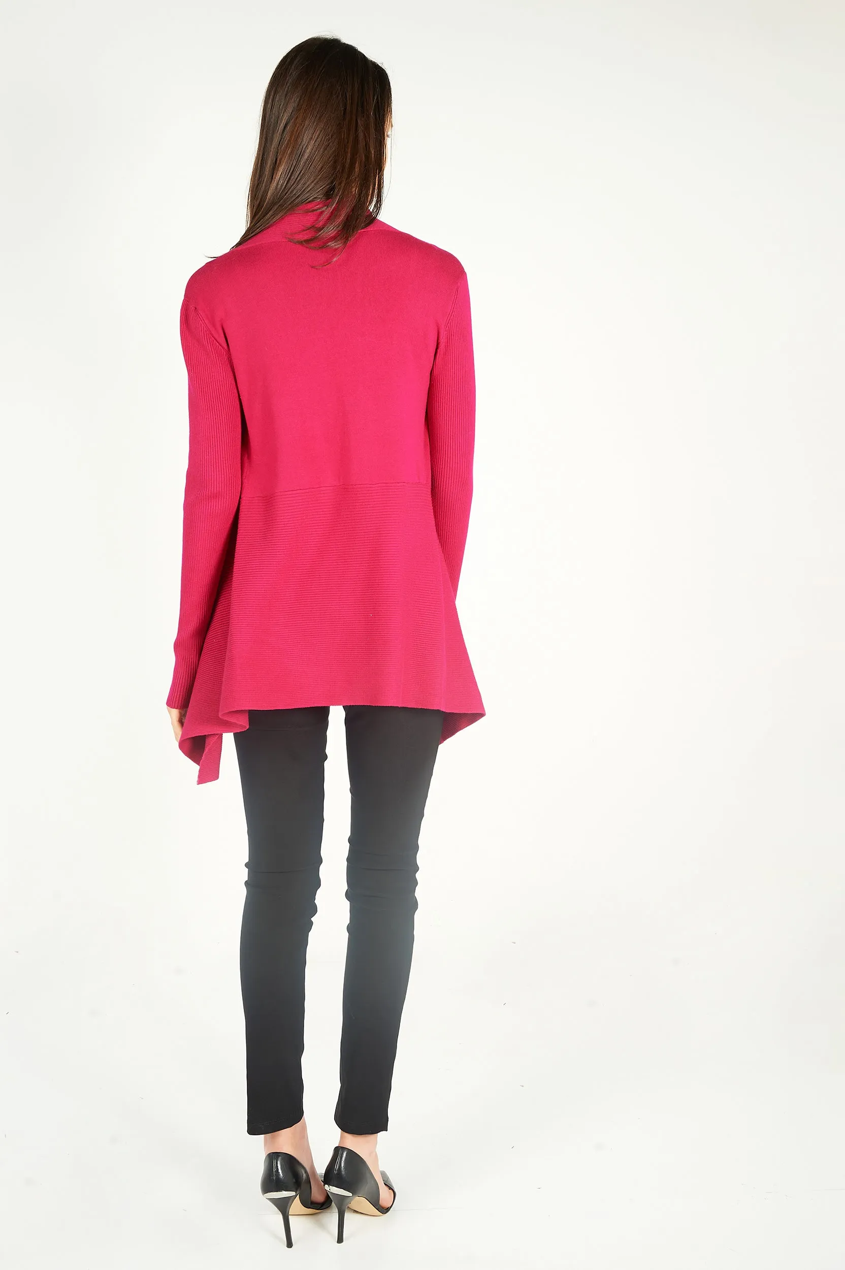 Cardigan ouvert asymétrique - PANDORA-W1 - (E-A5)