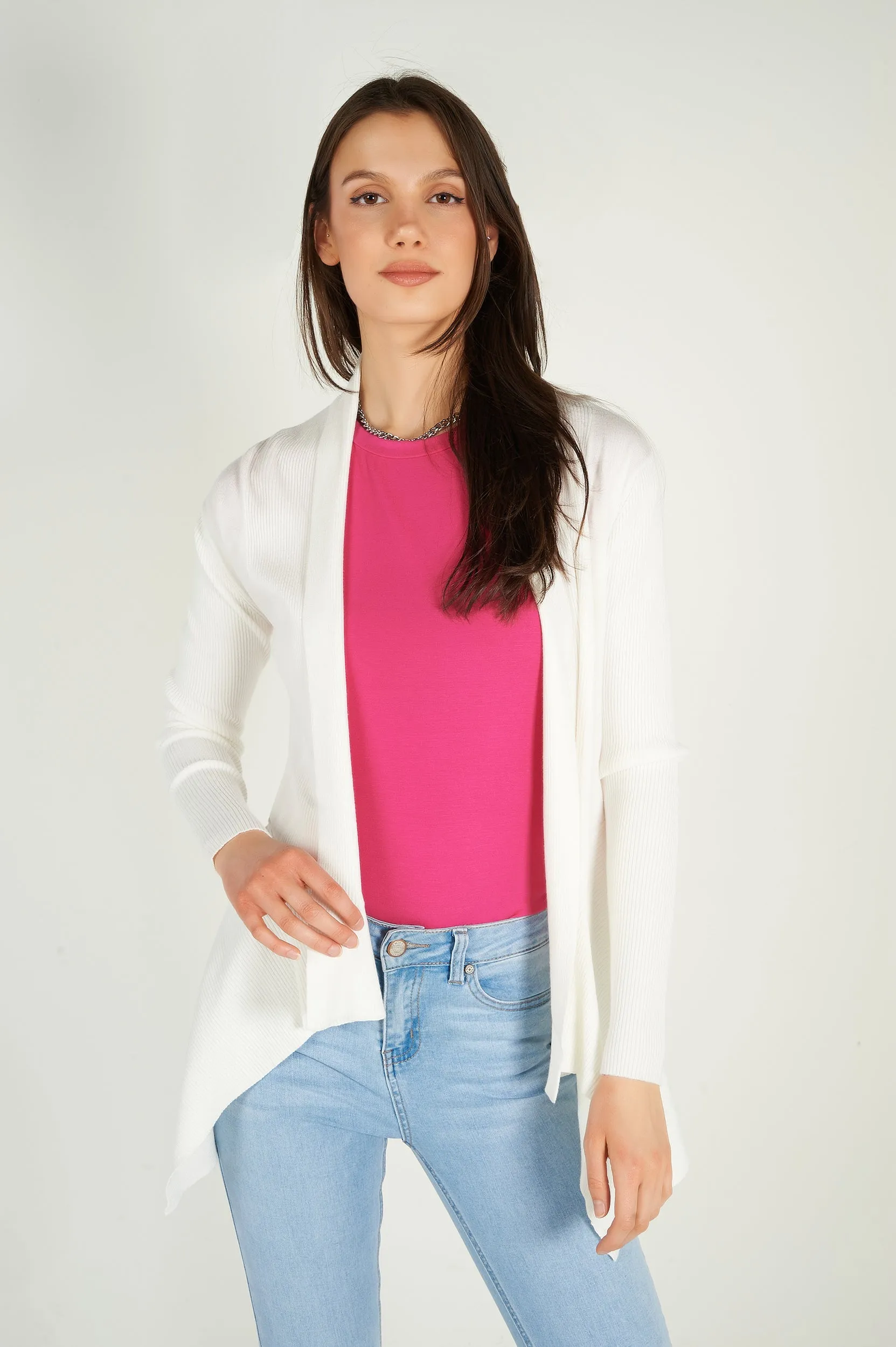 Cardigan ouvert asymétrique - PANDORA-W1 - (E-A5)