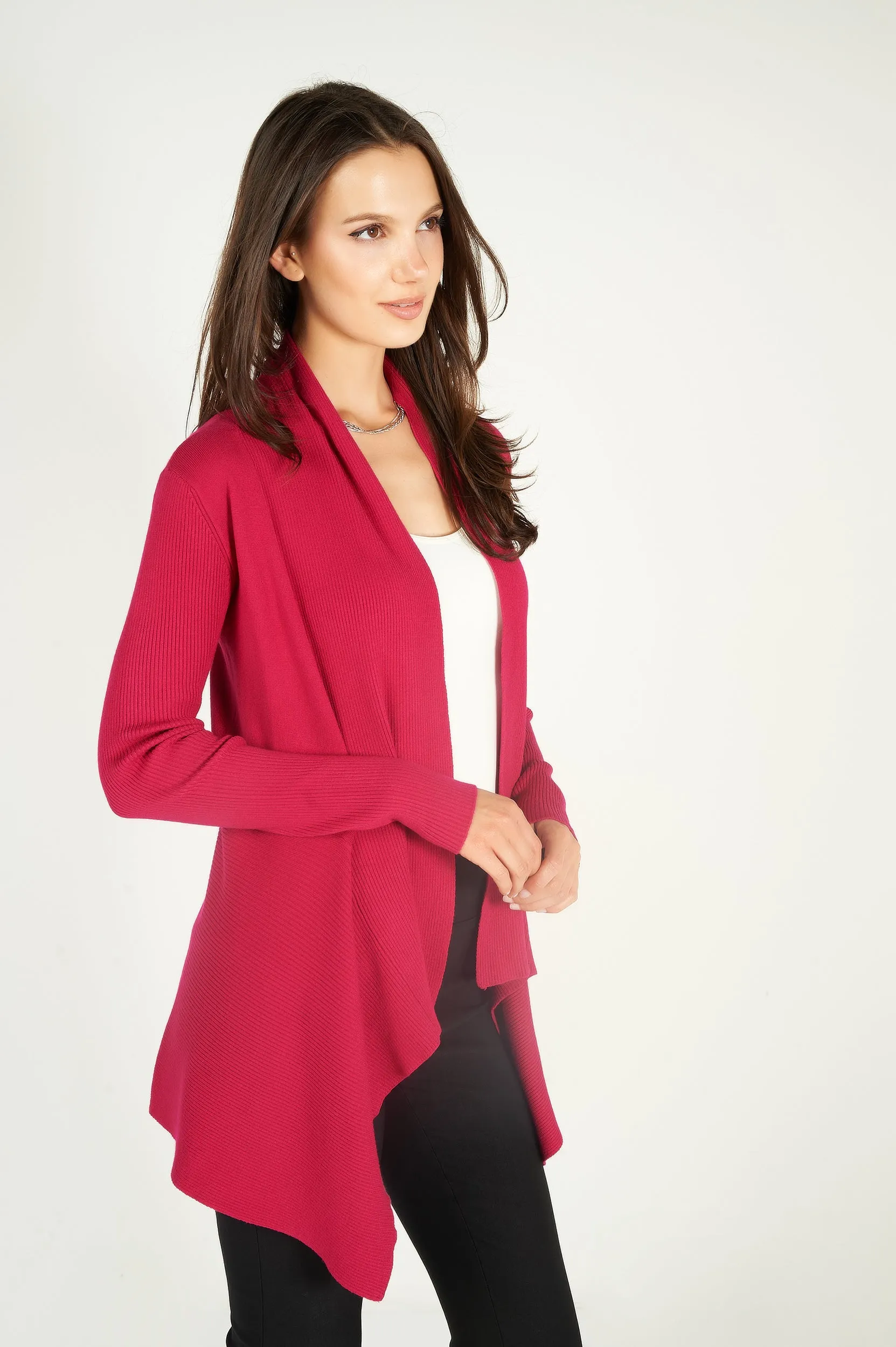 Cardigan ouvert asymétrique - PANDORA-W1 - (E-A5)