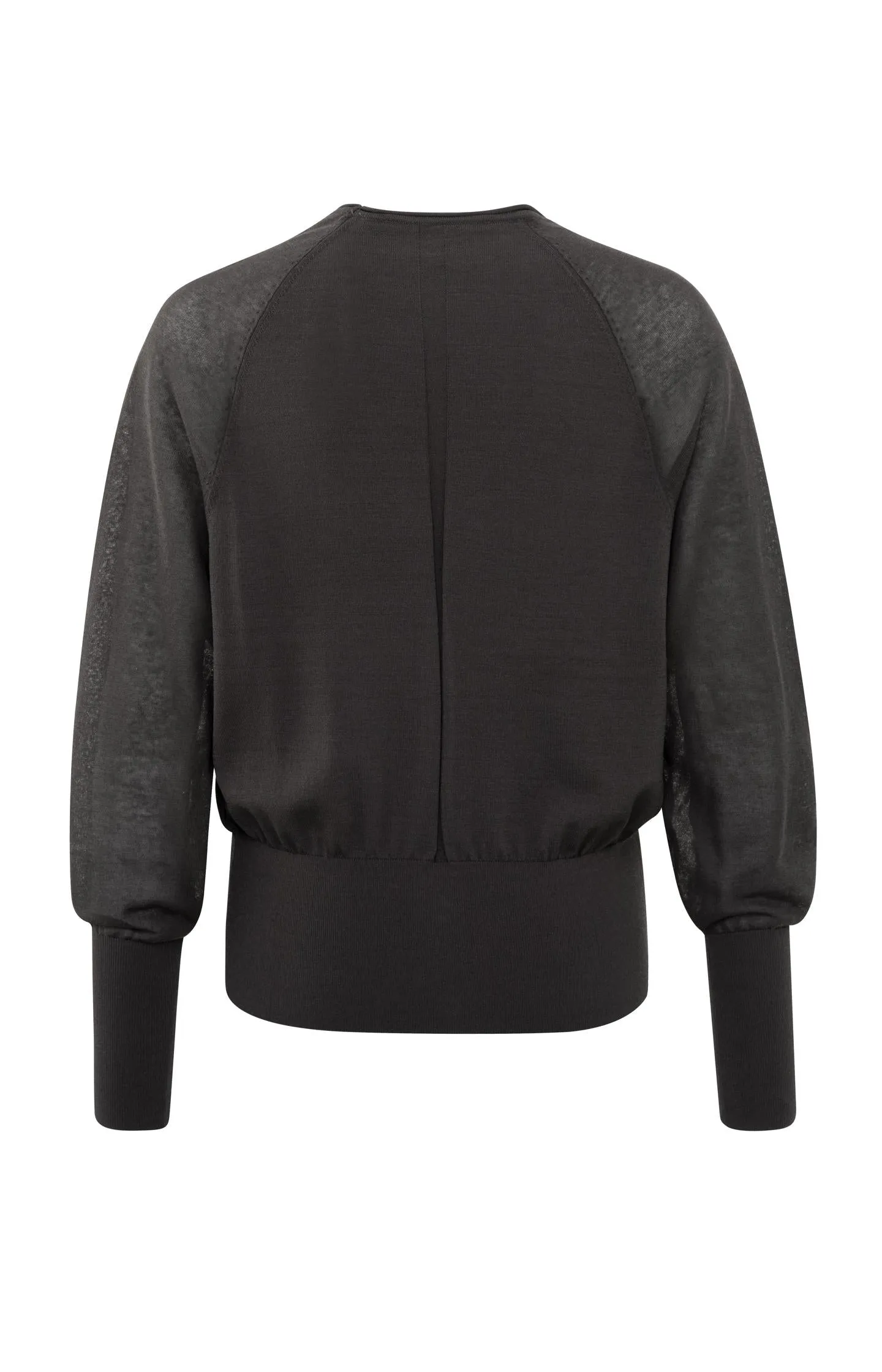 Cardigan with V-neck and long sleeves in regular fit