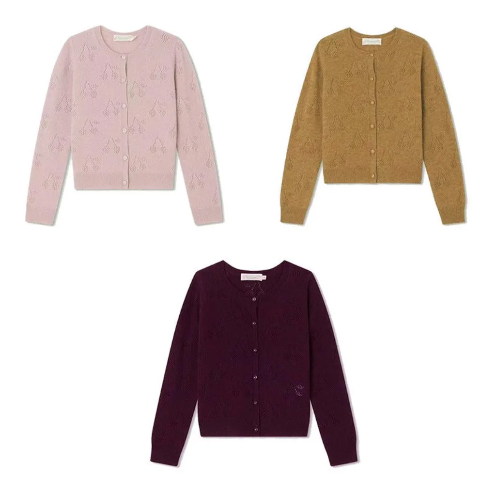 Cherry Princess Lightweight Cardigan for Girls