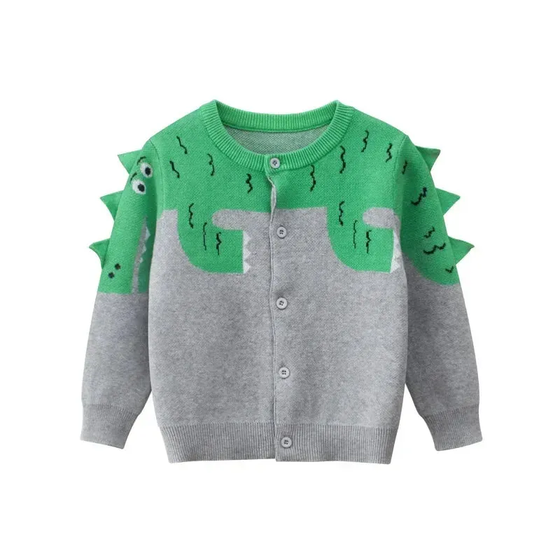 Children's Sweater Girls Knitted Cardigan Winter New Boys Outerwear Casual Long Sleeve Kids Coats