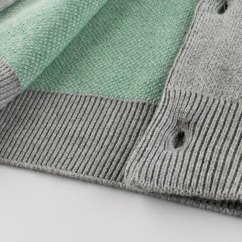 Children's Sweater Girls Knitted Cardigan Winter New Boys Outerwear Casual Long Sleeve Kids Coats