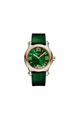 chopard happy sport 36mm stainless steel & 18kt rose gold ladies watch
