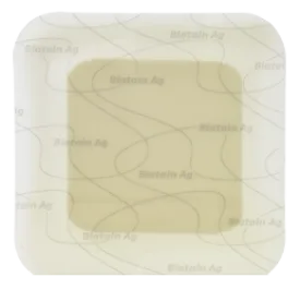 Coloplast 9641 Biatain Ag Adhesive Foam Sacral Dressing, Size 9" x 9" (23cm x 23cm)
