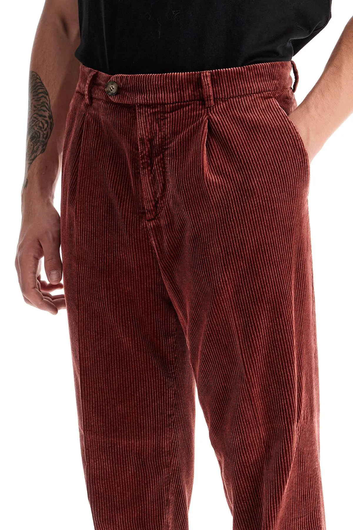 corduroy leisure fit pants