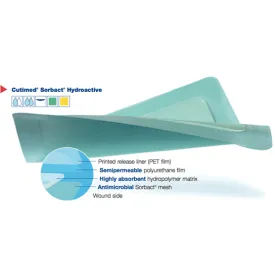 Cutimed Sorbact Hydroactive (Sterile) 19cm x 19cm Pack of 10