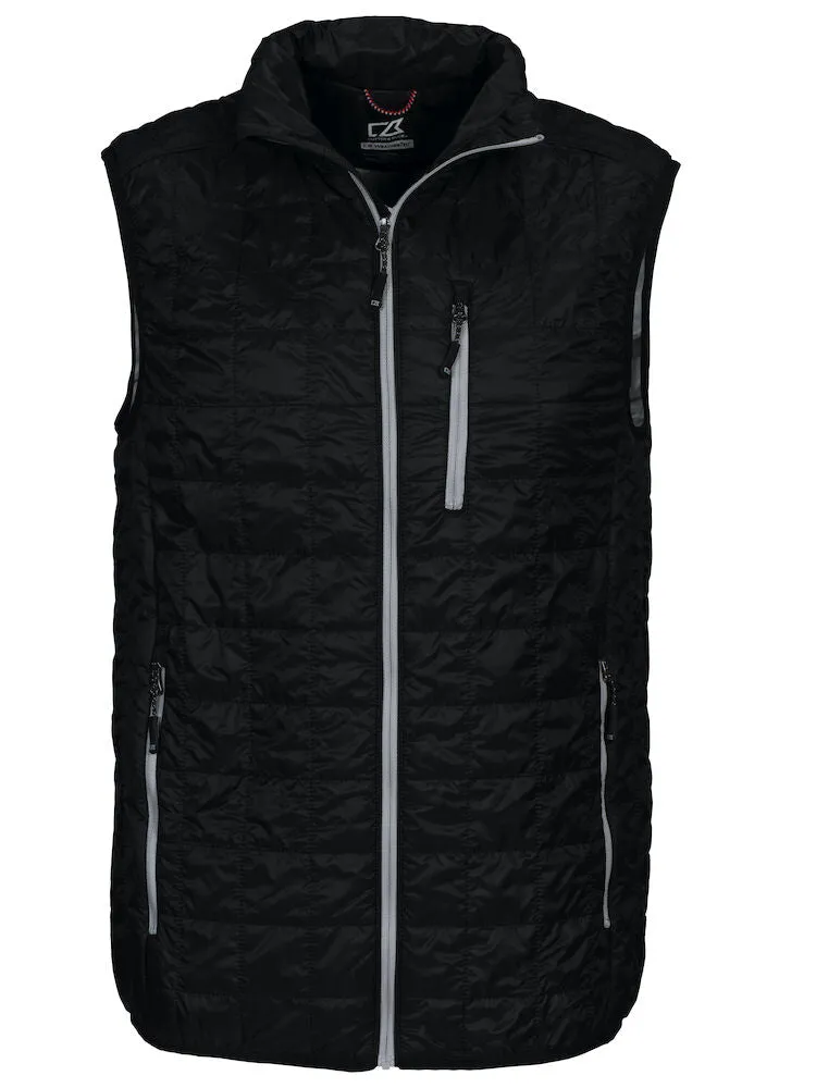 Cutter & Buck Rainier Men's Body Warmer | Lightweight | Packable | Hood | Blue or Black | S-4XL