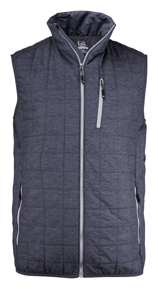 Cutter & Buck Rainier Men's Body Warmer | Lightweight | Packable | Hood | Blue or Black | S-4XL